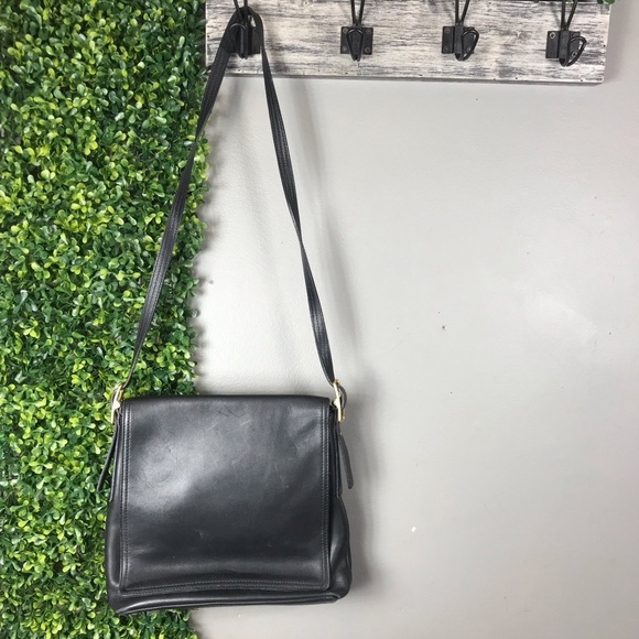 Vintage Coach Black Leather Bag - Picture 3 of 11